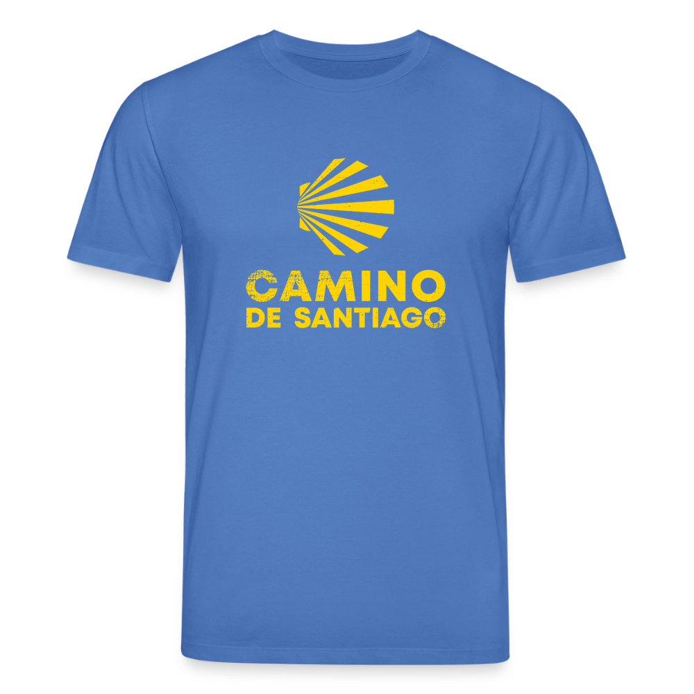 T-Shirt: Camino de Santiago Viera rough - 180g/m2 - Achtsames Blau