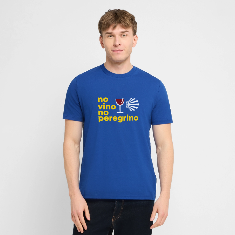 T-Shirt: no vino no peregrino - 180g/m2 - Dunkelblau
