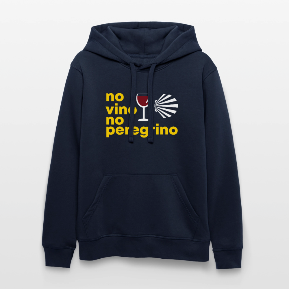 Unisex Hoodie: no vino no peregrino - French Navy