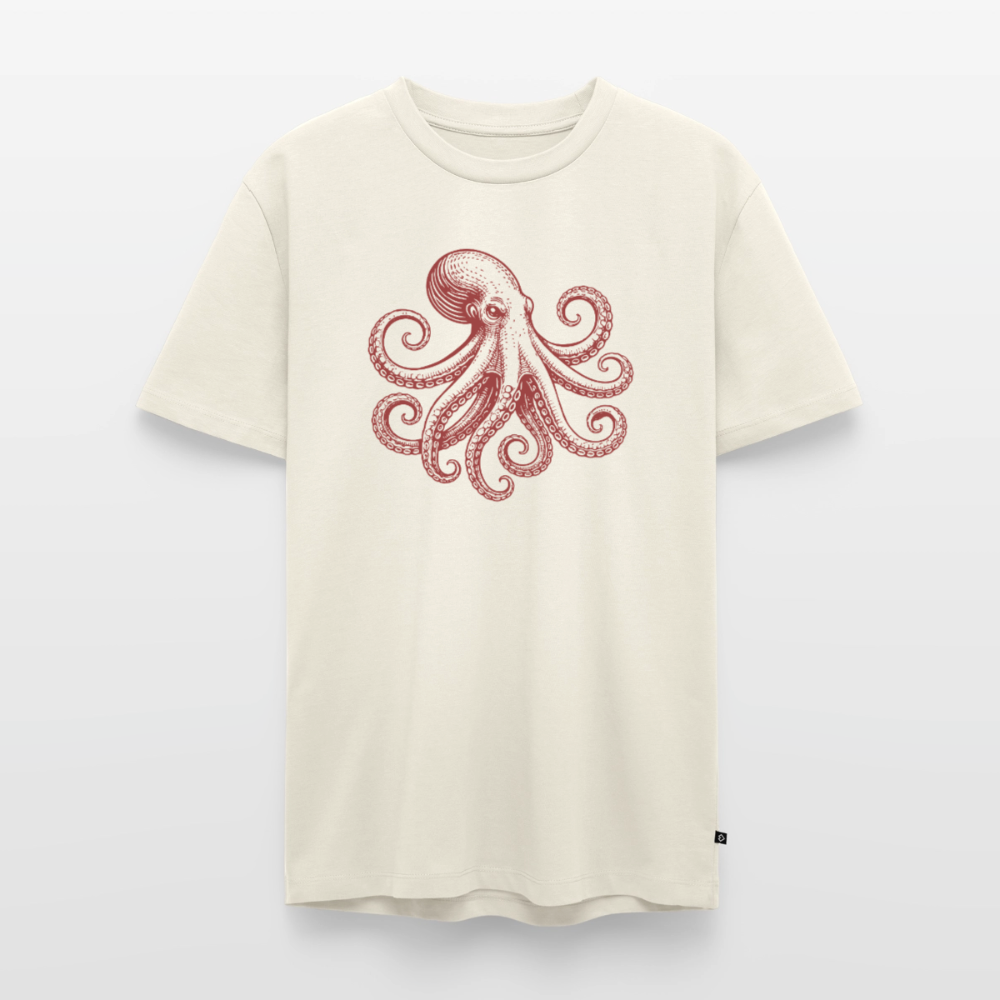 Männer Premium T-Shirt: Pulpo red - Naturweiß