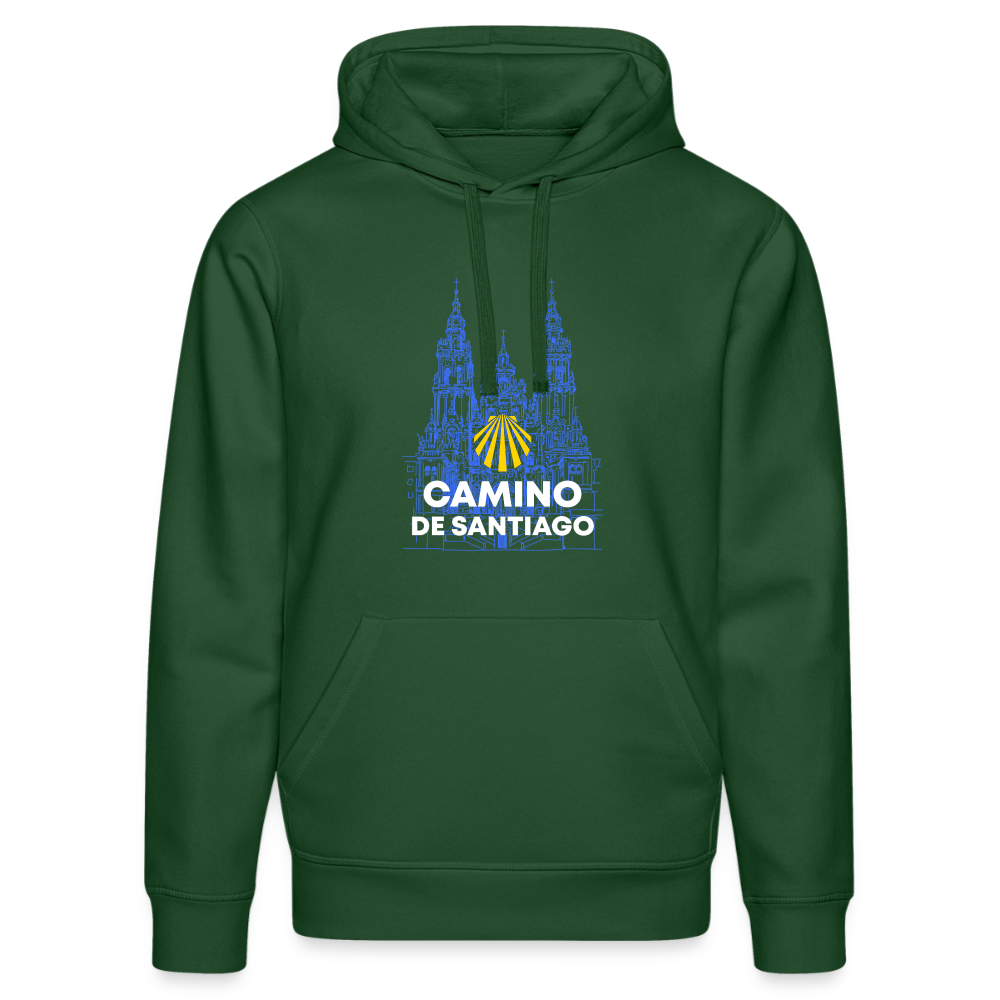 Unisex Hoodie: Camino de Santiago - Cathedral - Flaschengrün