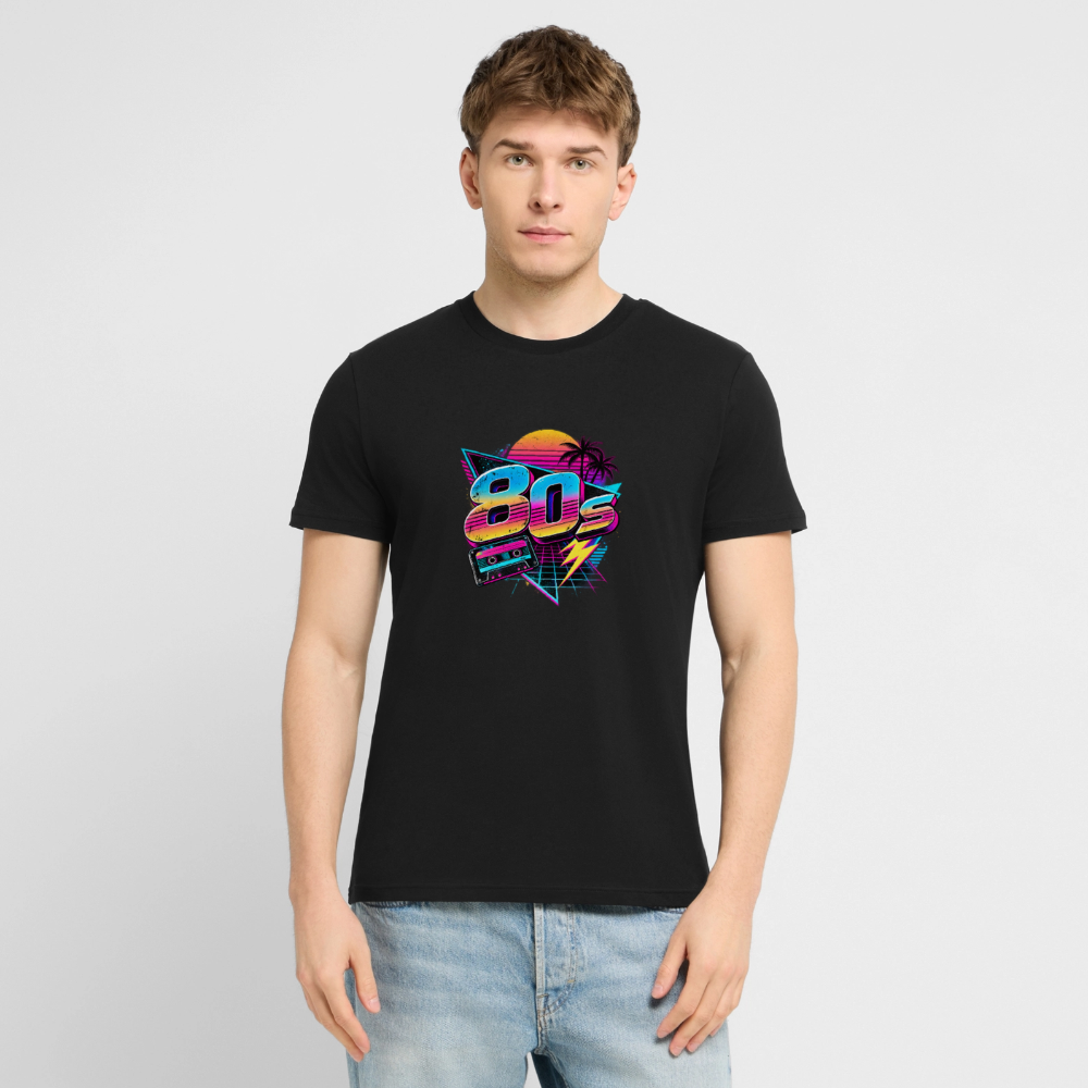 80s  Unisex Bio-T-Shirt - Schwarz