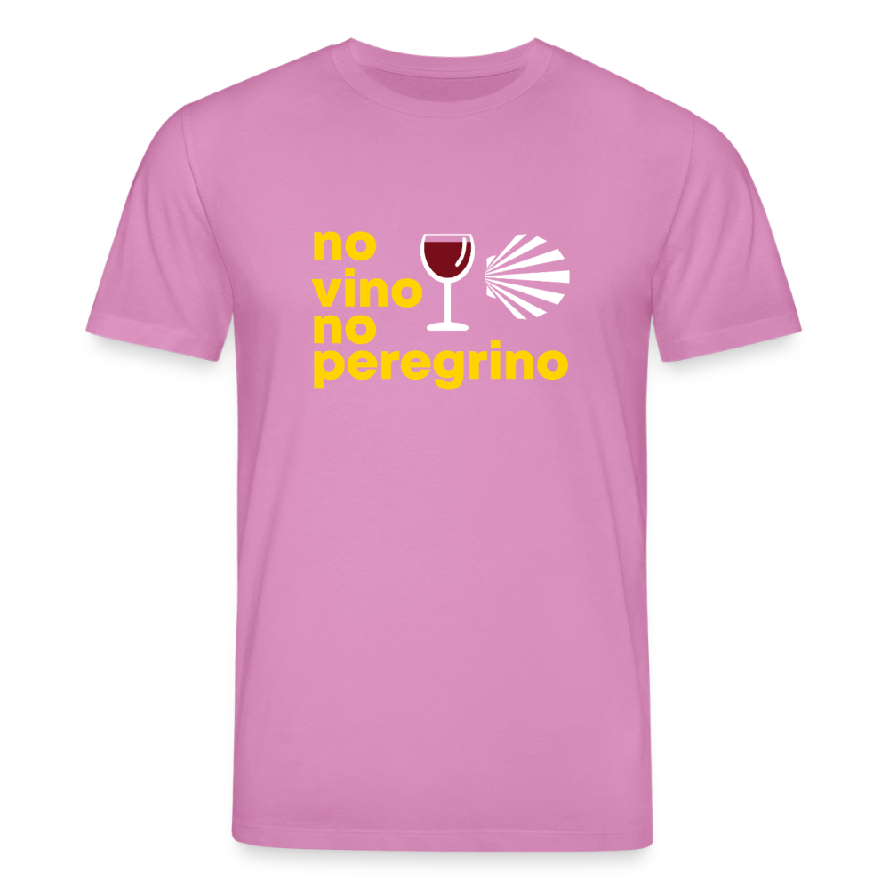 T-Shirt: no vino no peregrino - 180g/m2 - Pink