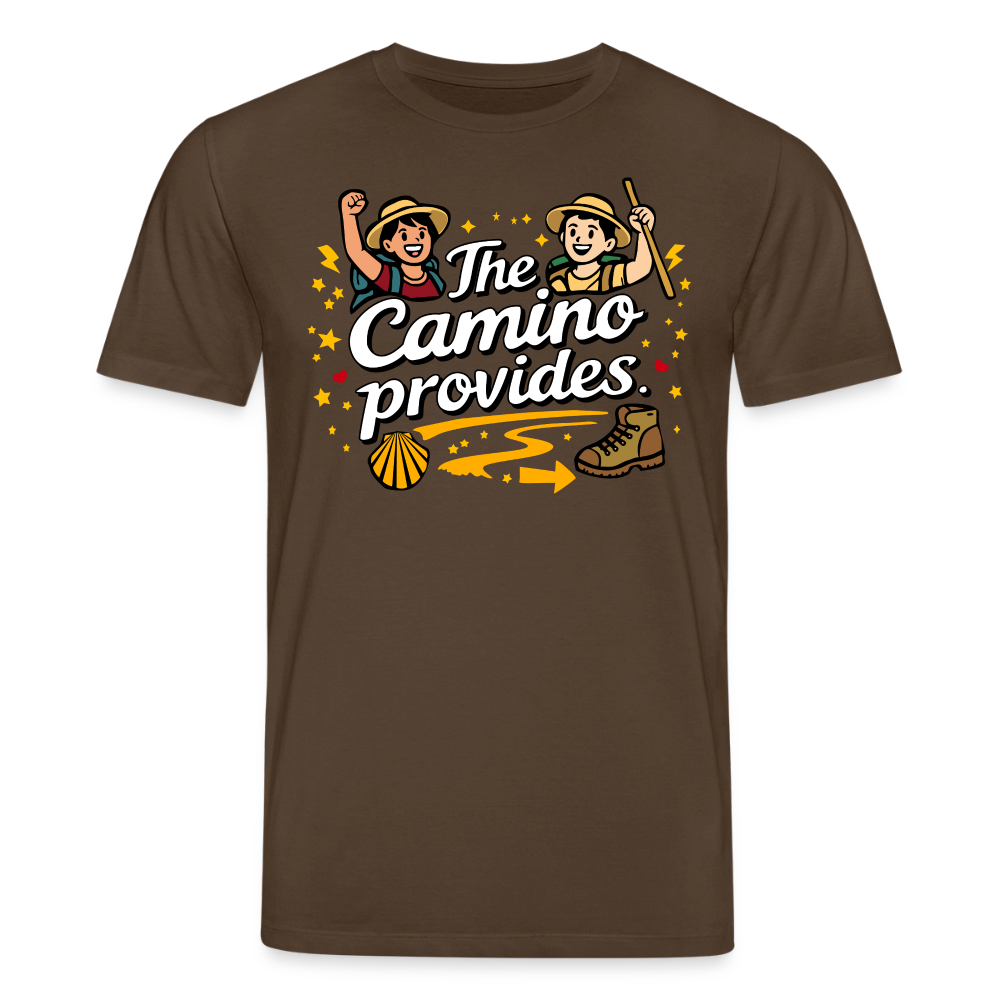 T-Shirt: The Camino provides 180g/m2 - Dunkelbraun