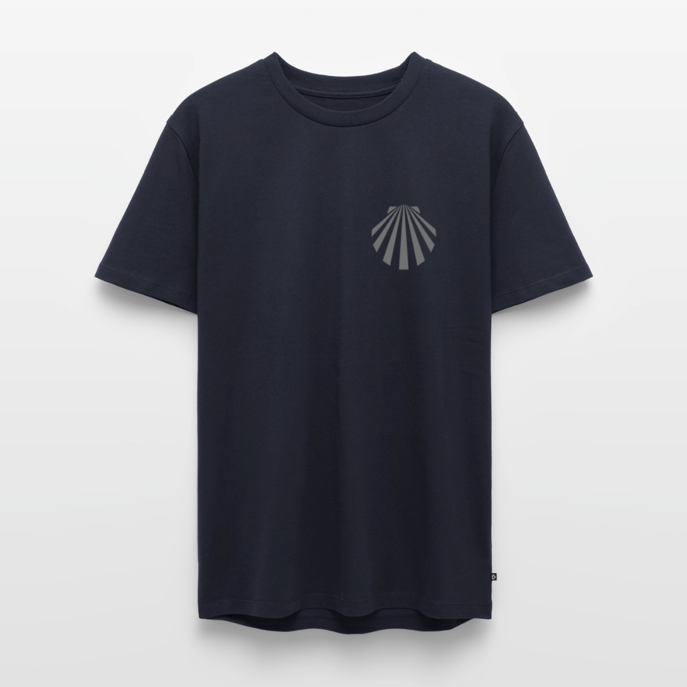 Männer Premium T-Shirt: Jakobsmuschel dark - Navy