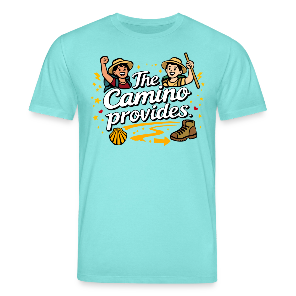 T-Shirt: The Camino provides 180g/m2 - Poolblau