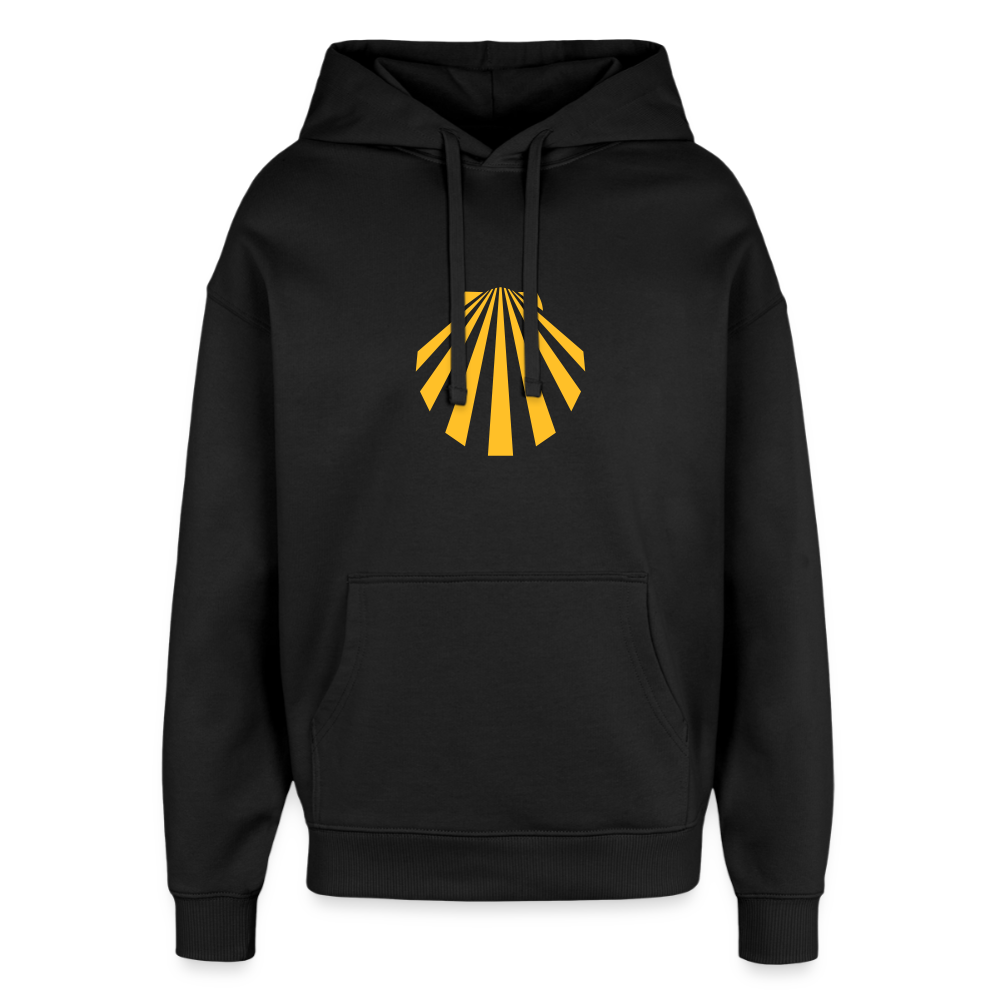 Oversized Unisex Hoodie - Viera Jakobsmuschel - Schwarz
