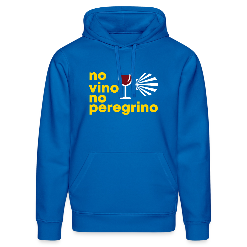 Unisex Hoodie: no vino no peregrino - Königsblau