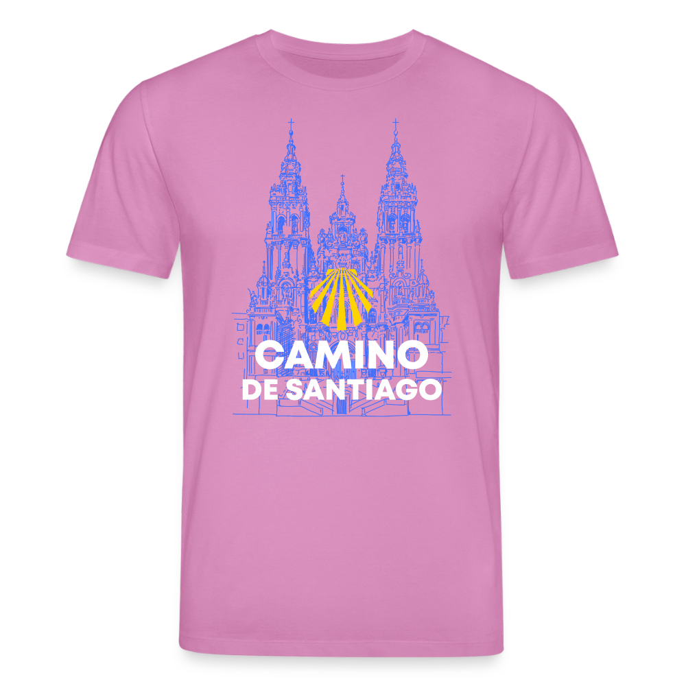 T-Shirt: Camino de Santiago Cathedral - 180g/m2 - Pink