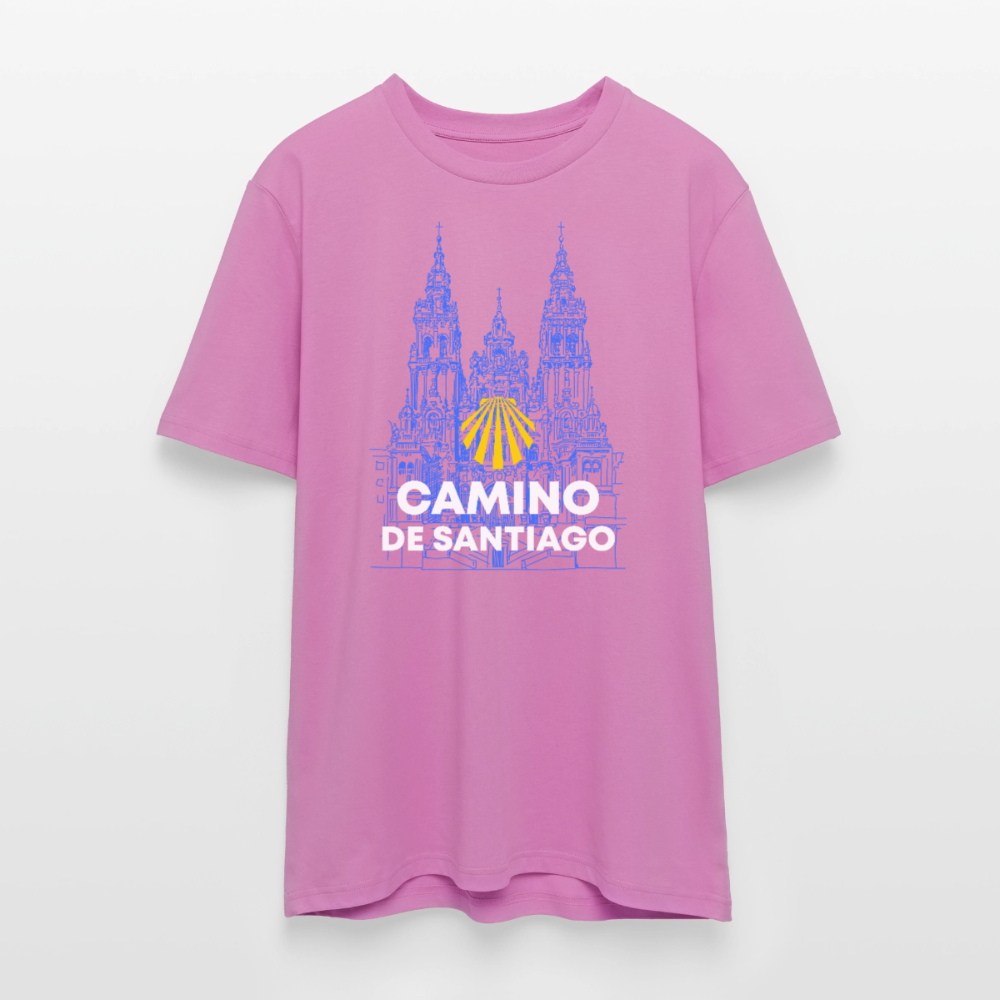 T-Shirt: Camino de Santiago Cathedral - 180g/m2 - Pink