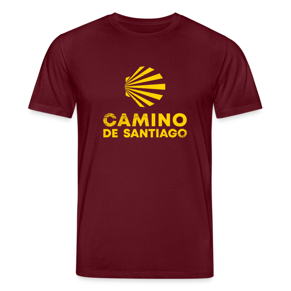 T-Shirt: Camino de Santiago Viera rough - 180g/m2 - Burgunderrot