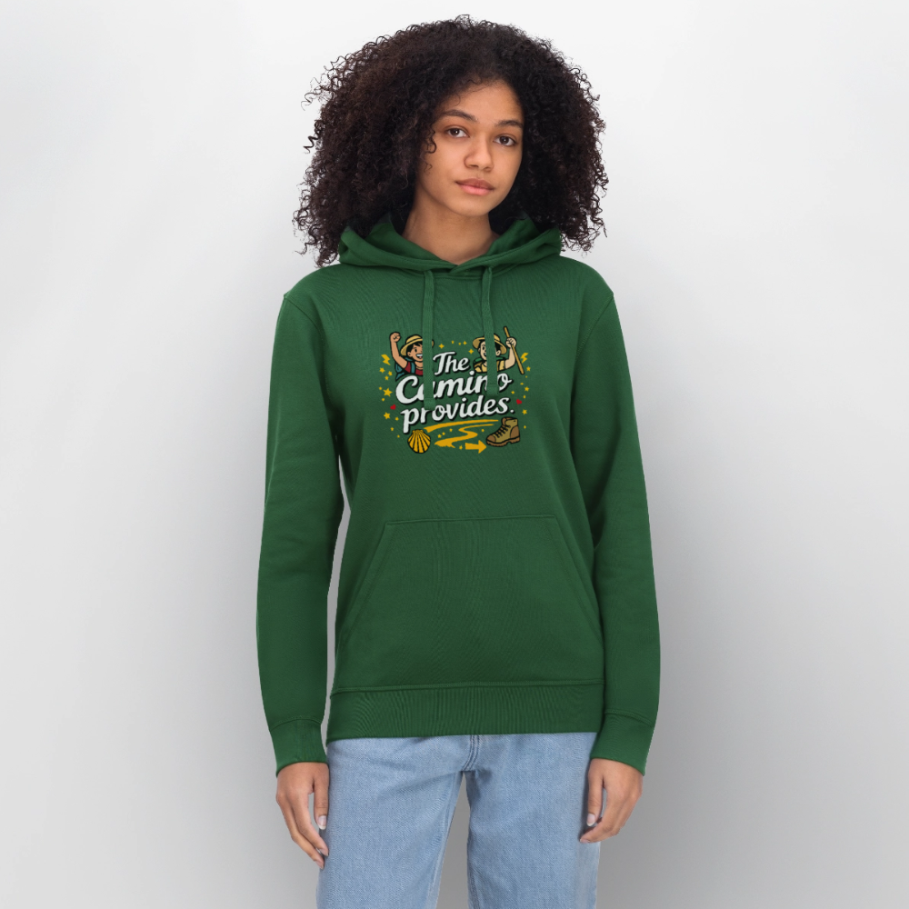 Unisex Hoodie: The Camino provides - Flaschengrün