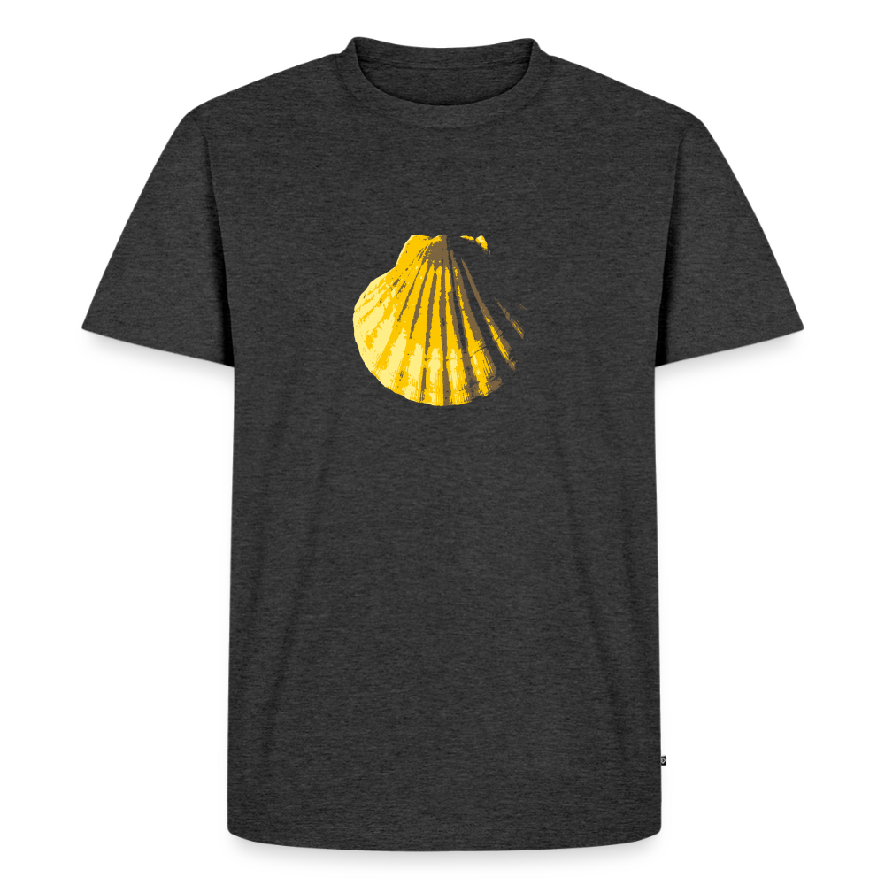 Jakobsmuschel | Männer Premium T-Shirt - Anthrazit meliert