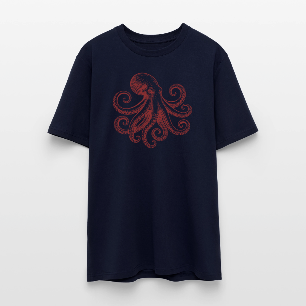 T-Shirt: Pulpo red - Navy