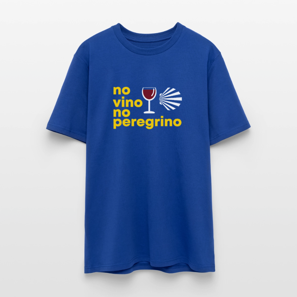 T-Shirt: no vino no peregrino - 180g/m2 - Dunkelblau