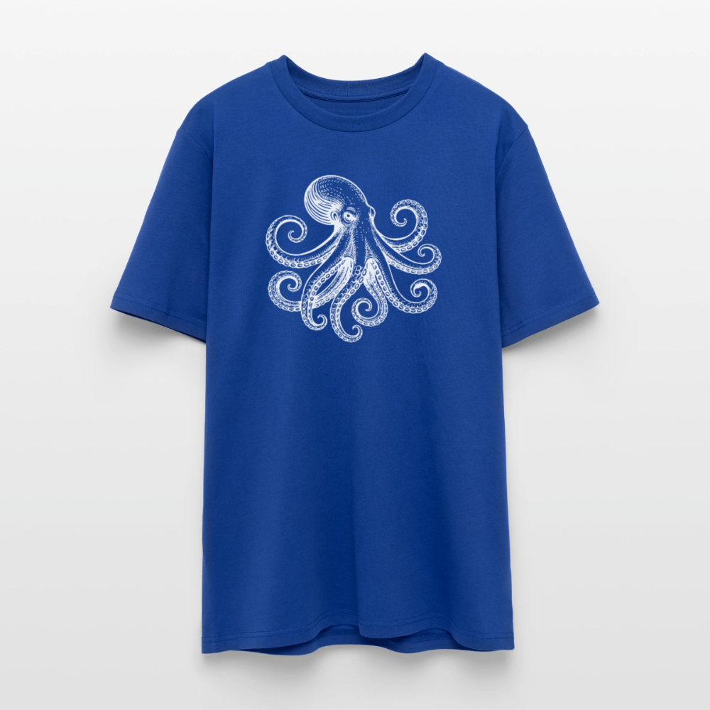 T-Shirt: Pulpo white - Dunkelblau